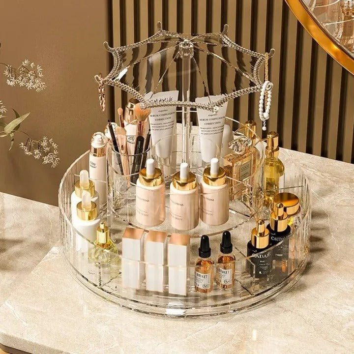 360° ROTATING UMBRELLA COSMETIC ORGANIZER - Win Bachat