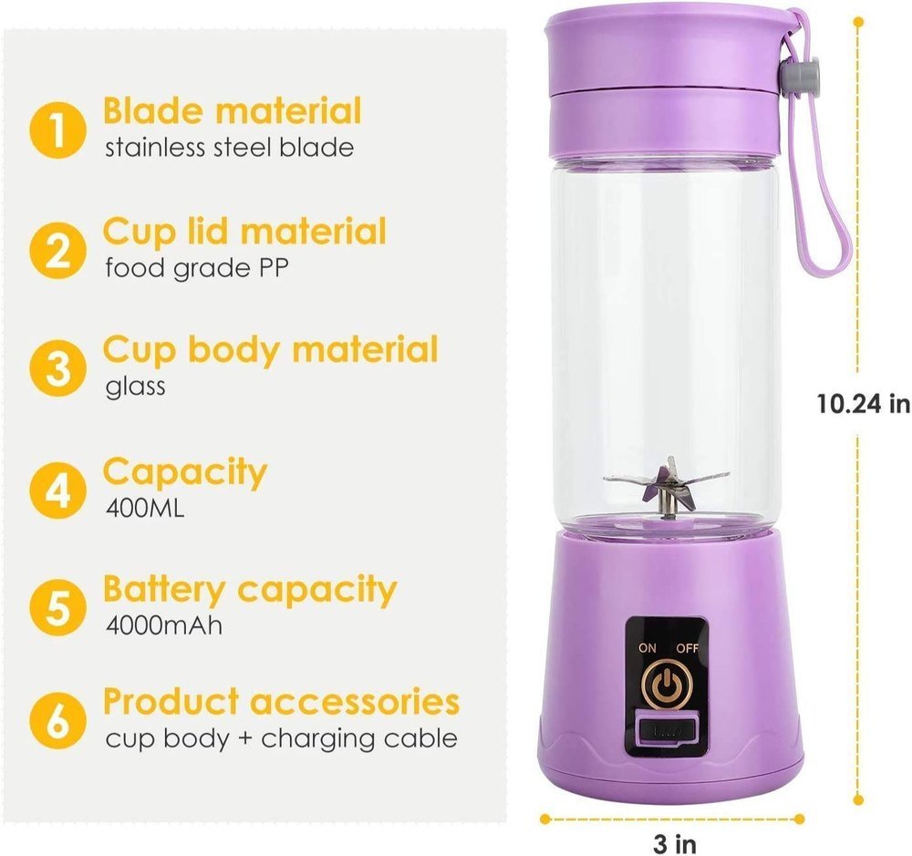 6 blade Usb Juicer - Win Bachat