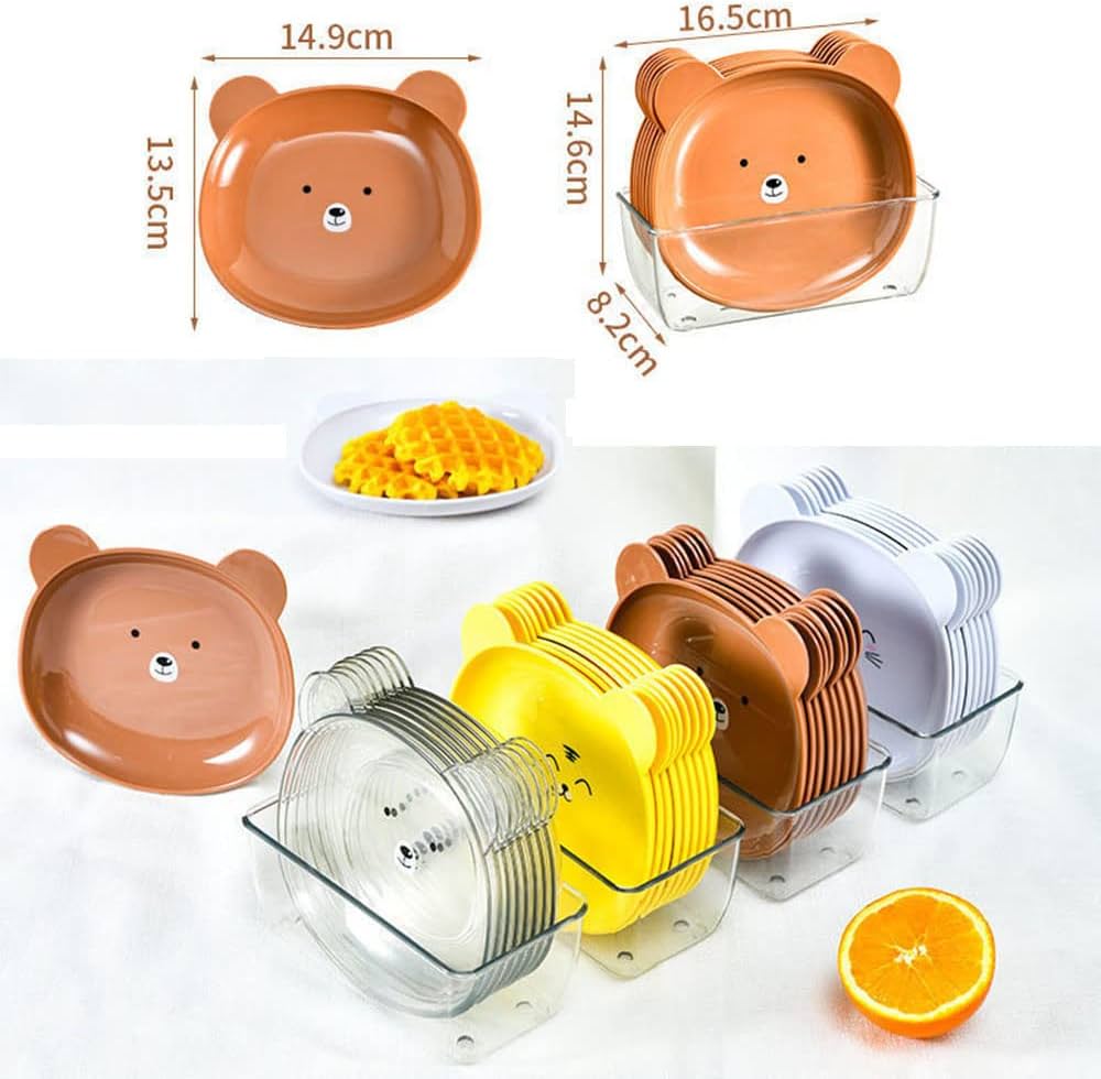 8Pcs Bear Snack Plate set - Win Bachat