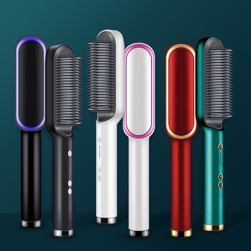 909 Hair Straightener Brush - Win Bachat