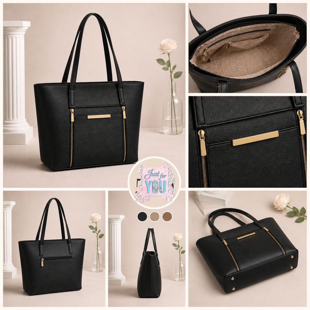 LEATHER BAG PERFECT FOR UNIVERSITY, OFFICE, SHOPPING - HB011 - 1