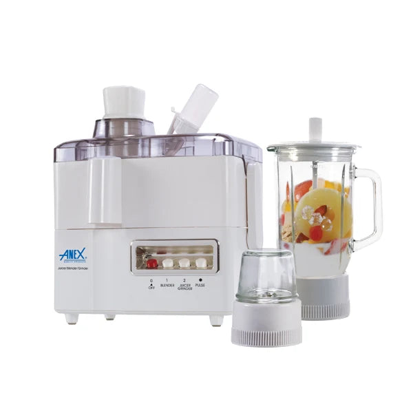 Anex 3-in-1 Juicer Blender & Grinder with Glass Jug (AG-178GL) - Win Bachat