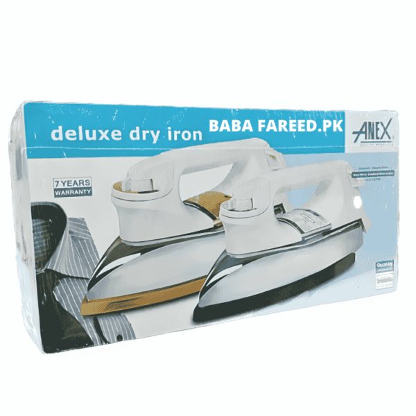 Anex Classic Heavy Duty Dry Iron - Cream & Gold (AG-1076B) - View 2 - Win Bachat
