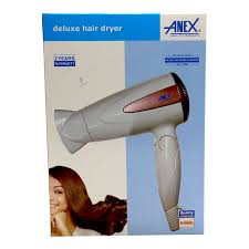 Anex Deluxe Hair Dryer - White & Rose Gold (AG-7008) - View 3 - Win Bachat