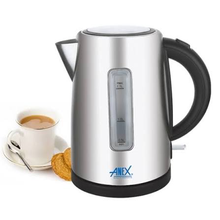 Anex Stainless Steel Electric Kettle with Water Gauge (AG-4047) - View 3 - Win Bachat