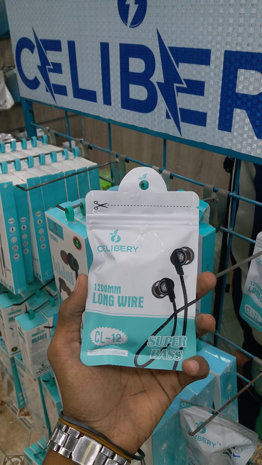 Celibery CL-12 Super Bass Wired Earphones with Mic β 1200mm - Win Bachat