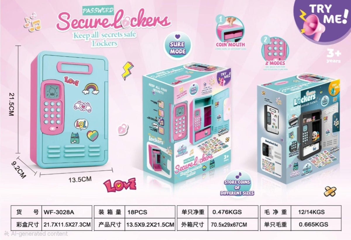 Electronic Password Piggy Bank Safe for Kids - Win Bachat