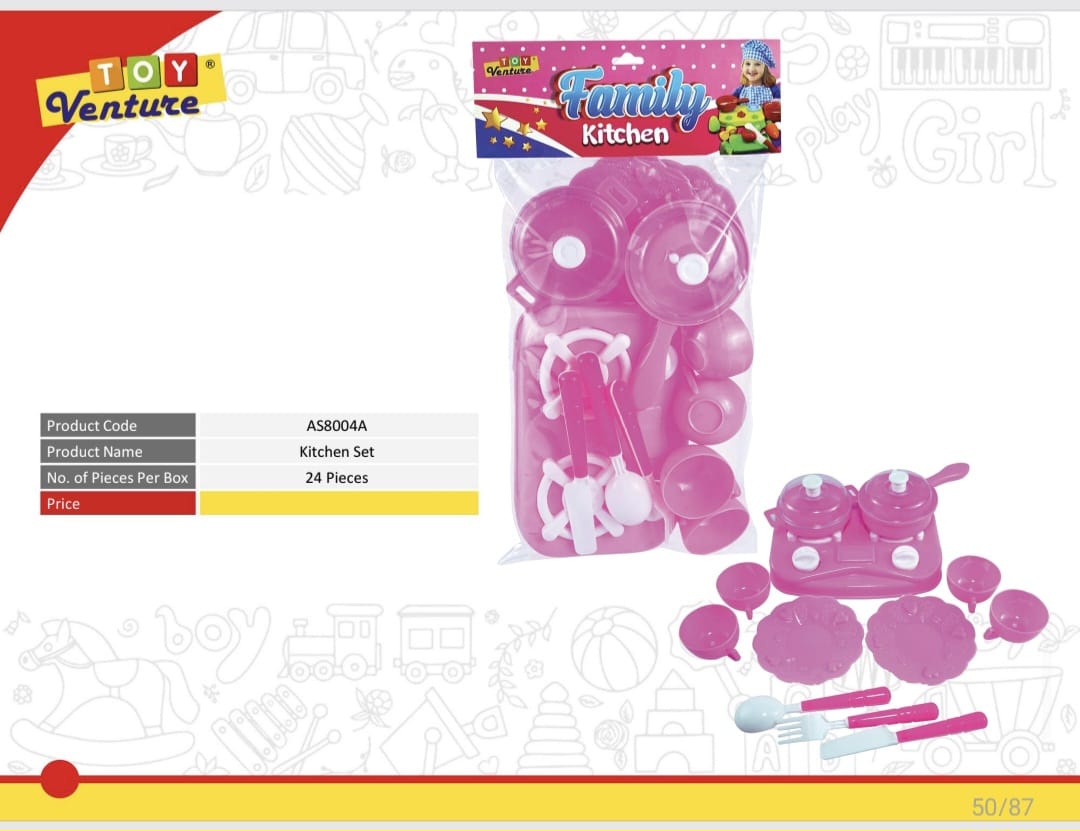 Family Kitchen Pretend Play Set - AS8004A - Win Bachat