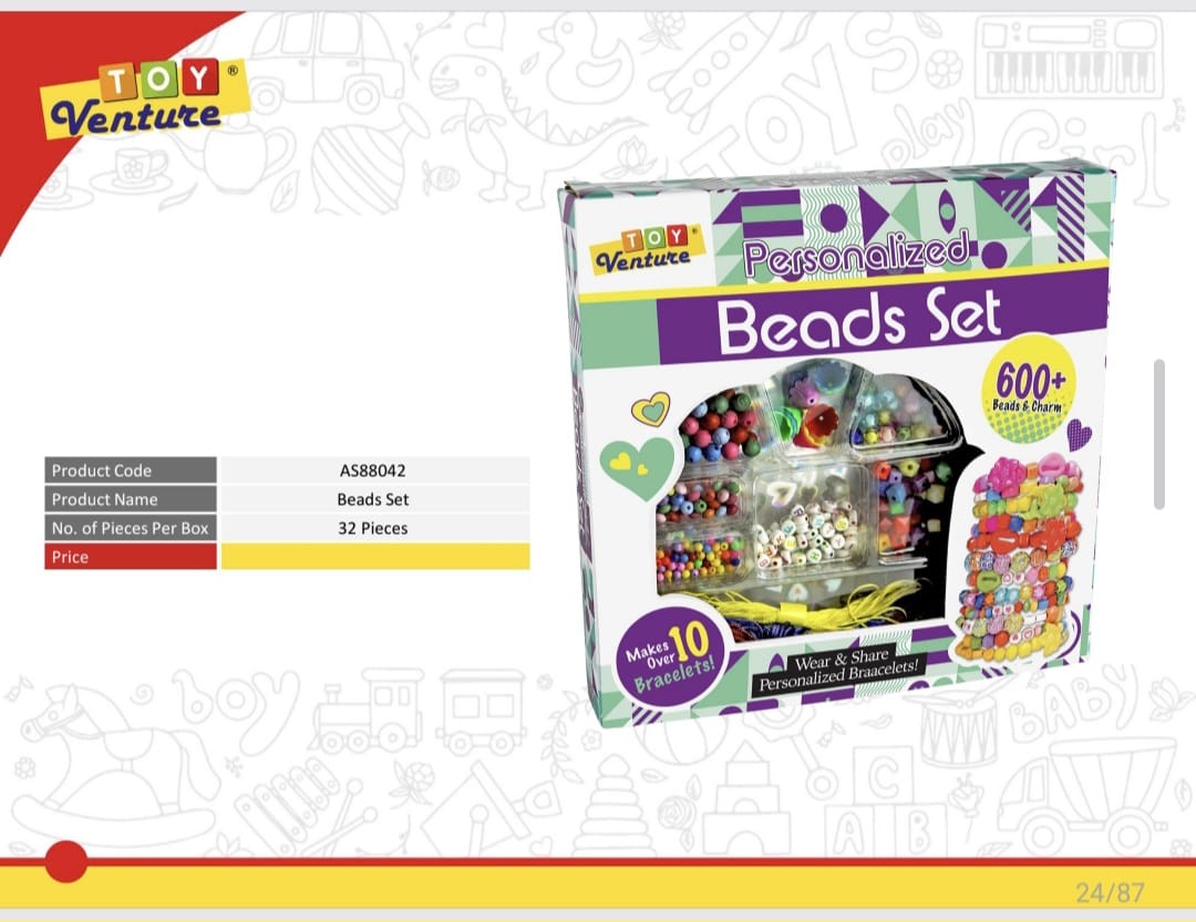 600+ Piece Personalized Beads Set - AS88042 - Win Bachat