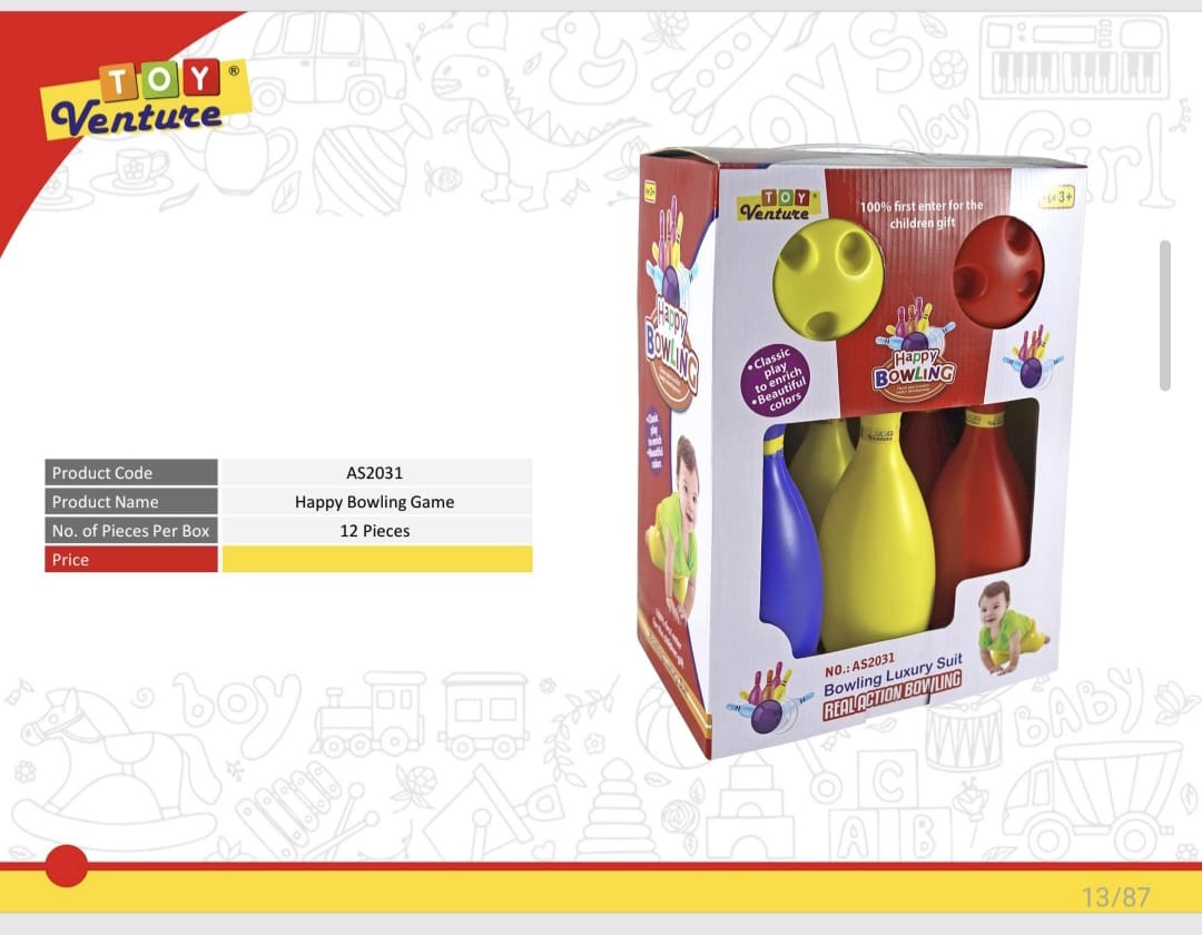 Happy Bowling Kids Game Set - AS2031 - Win Bachat