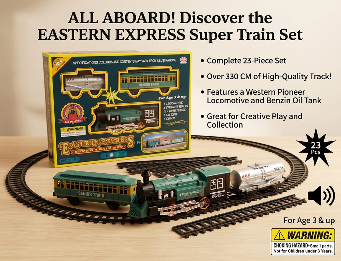 Eastern Express 23-Piece Electric Train Set - No. 2351 - Win Bachat