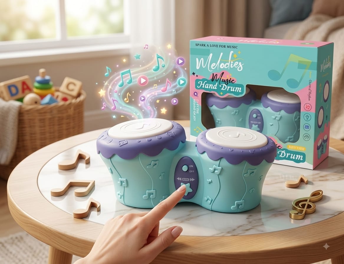 Electronic Double Hand Drum Music Toy - Win Bachat