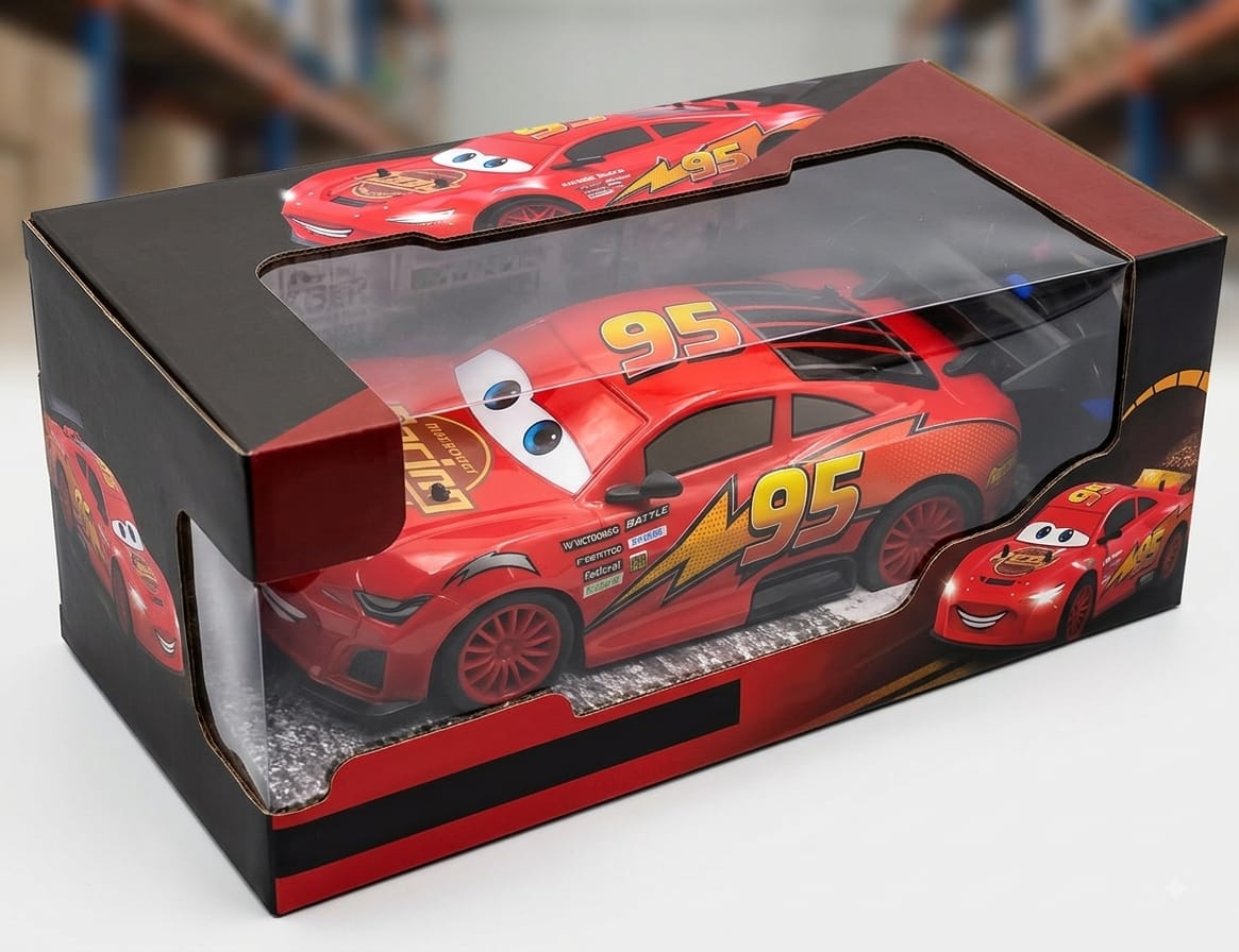 Red No. 95 Racing Car Toy in Display Box - Win Bachat