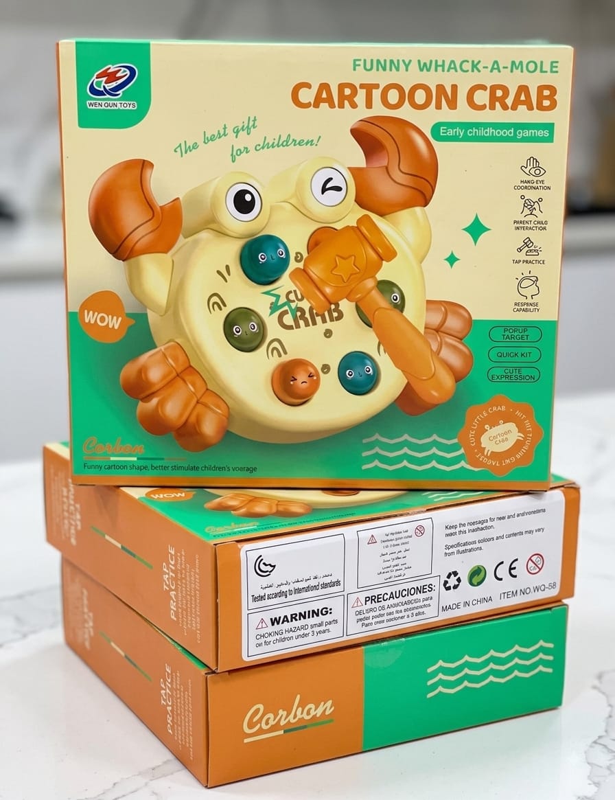 Cartoon Crab Whack-A-Mole Hammer Game - WQ-68 - Win Bachat