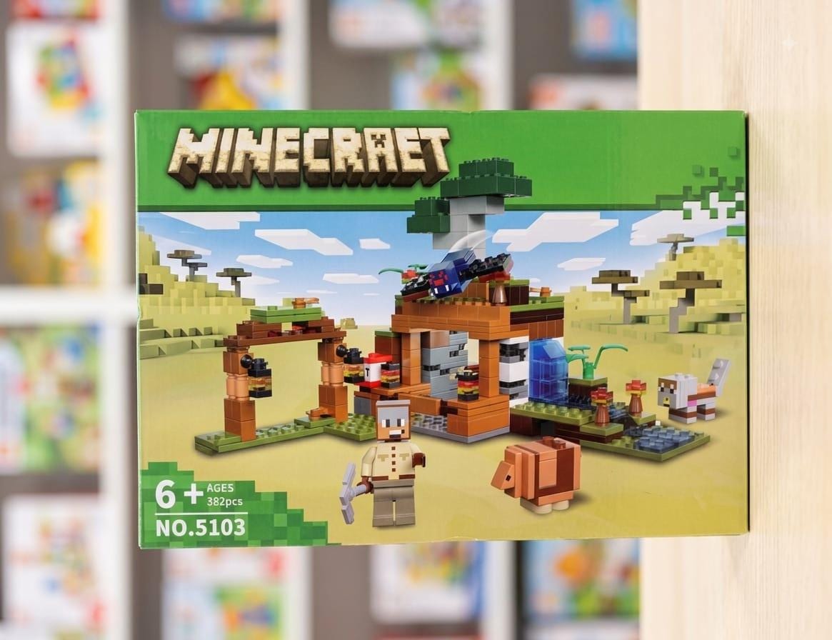 382-Piece Minecraft-Style Building Block Set - No. 5103 - Win Bachat