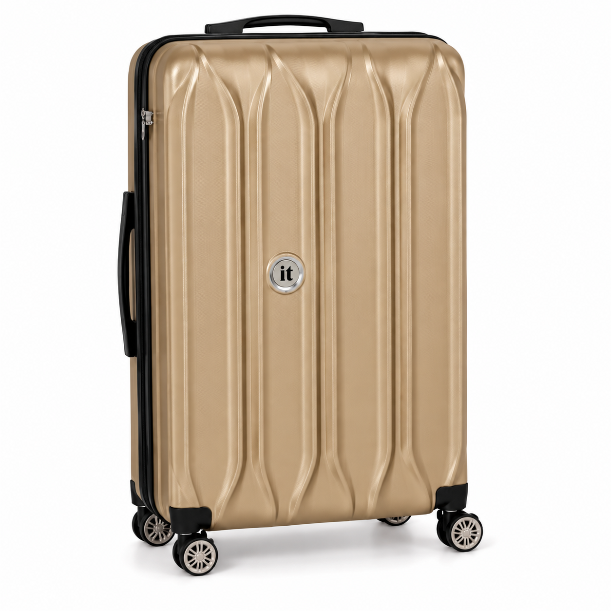 Travel Suitcase Hard Case Shockproof, Lightweight & 360 Spinner Wheels - Copper
