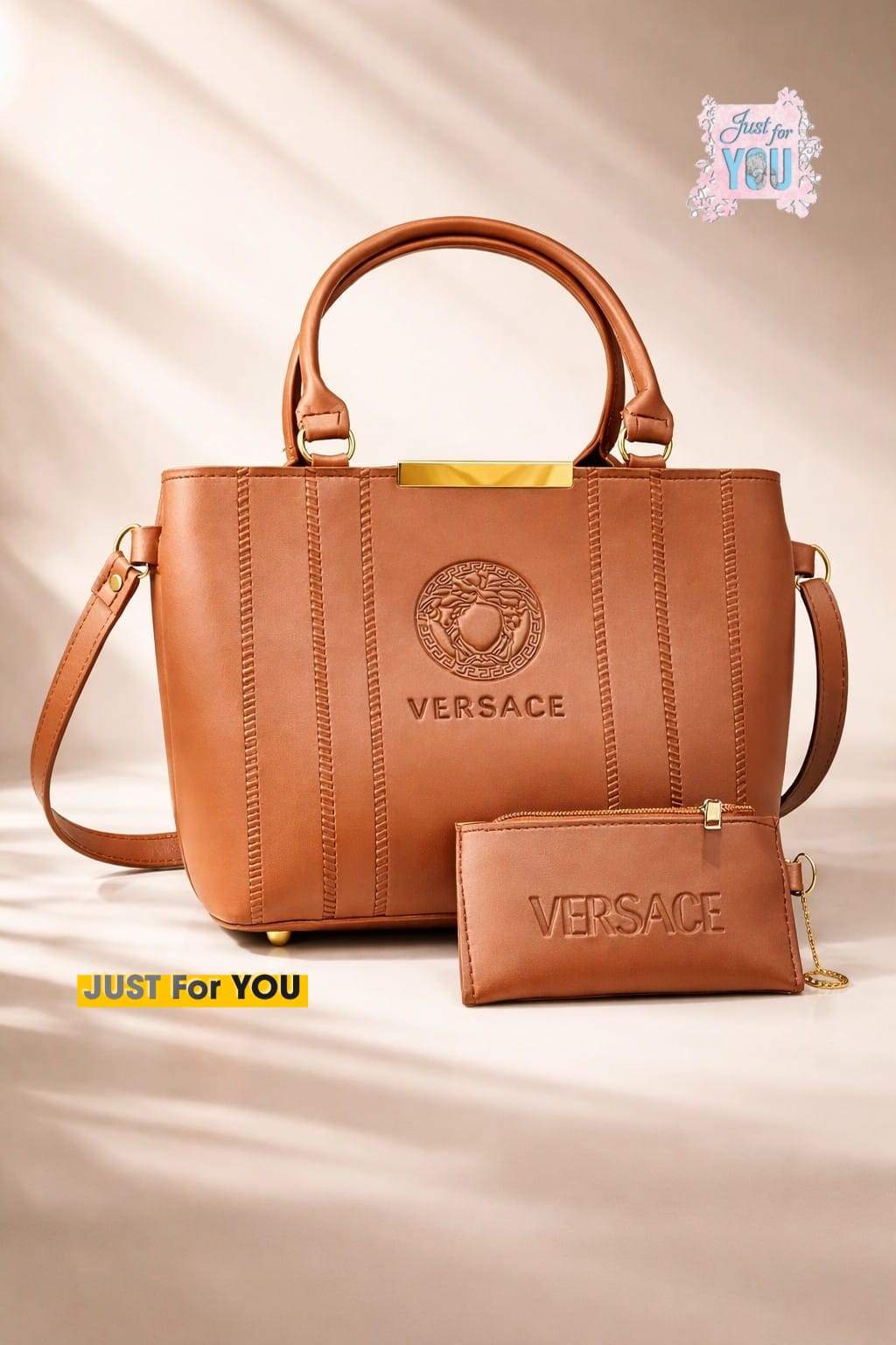 VERSACE 2 PC'S DOUBLE ZIPPER BAGS - HB007-6