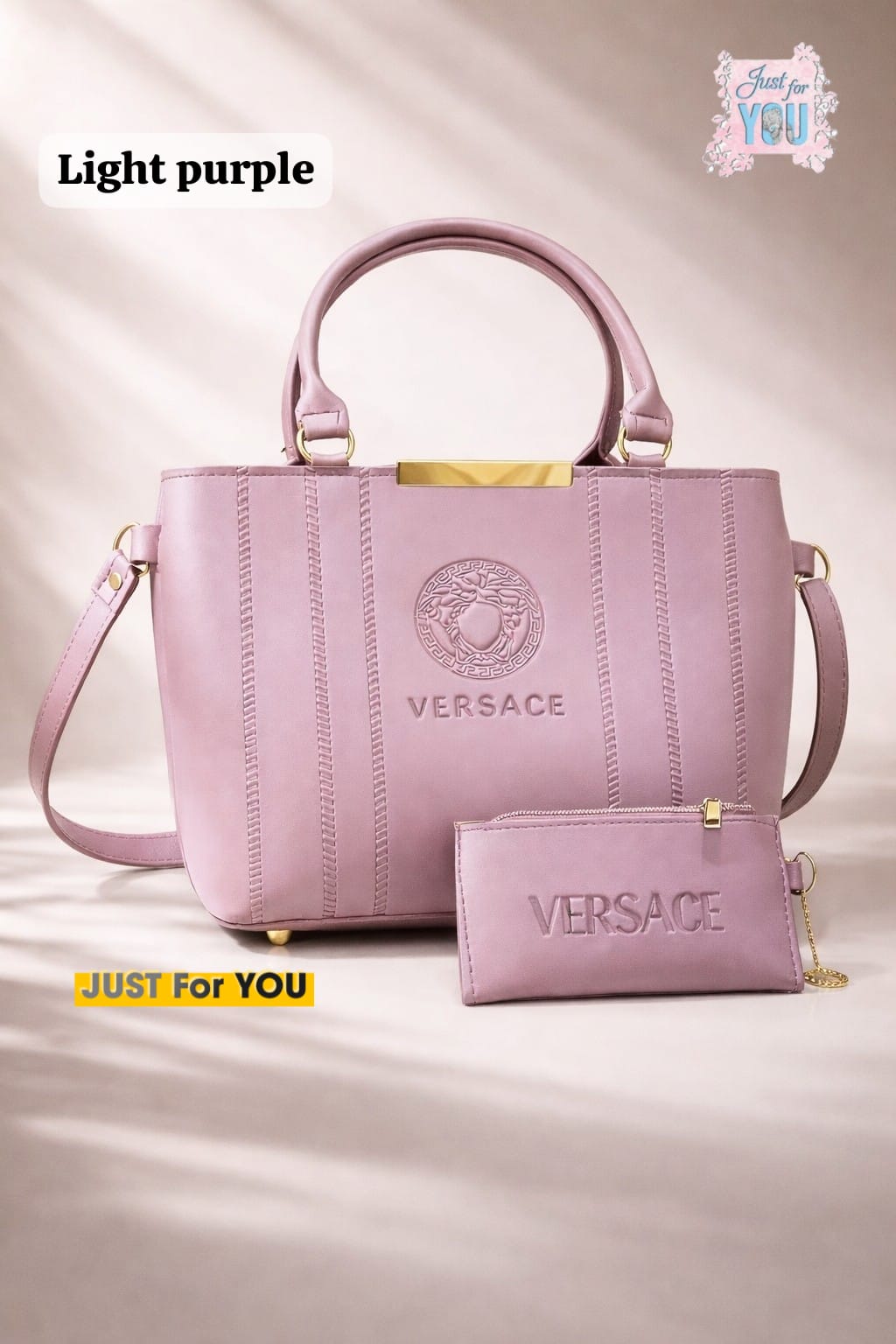 VERSACE 2 PC'S DOUBLE ZIPPER BAGS - HB007-2