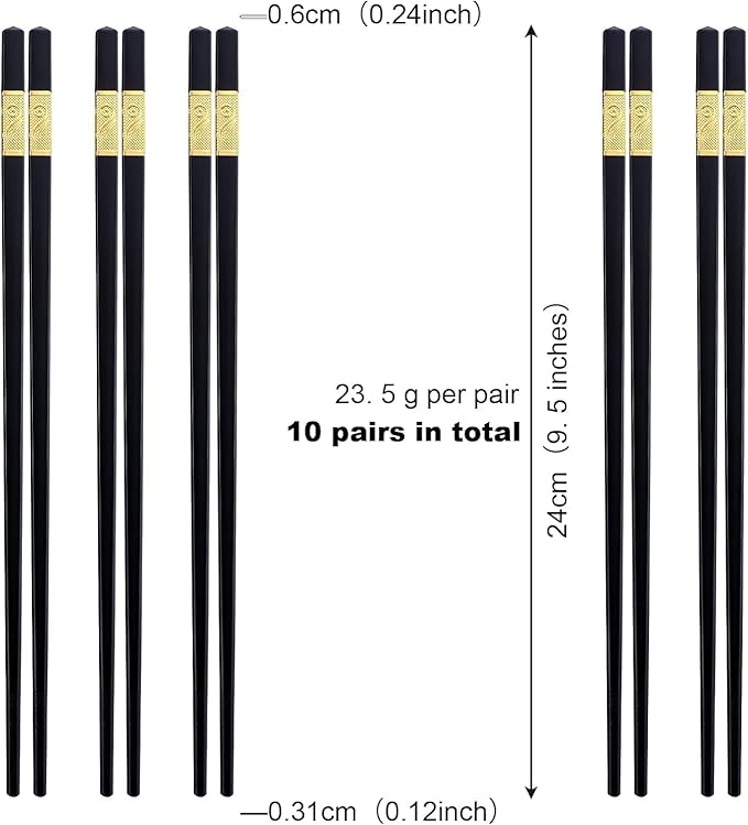 Alloy chop sticks (2 pairs set) - Win Bachat