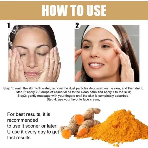 Anti - Aging Turmeric Essential Oil - Win Bachat