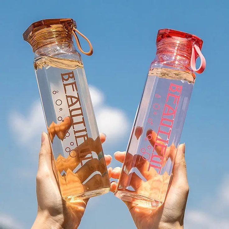 Beautiful Glass water bottle - Win Bachat
