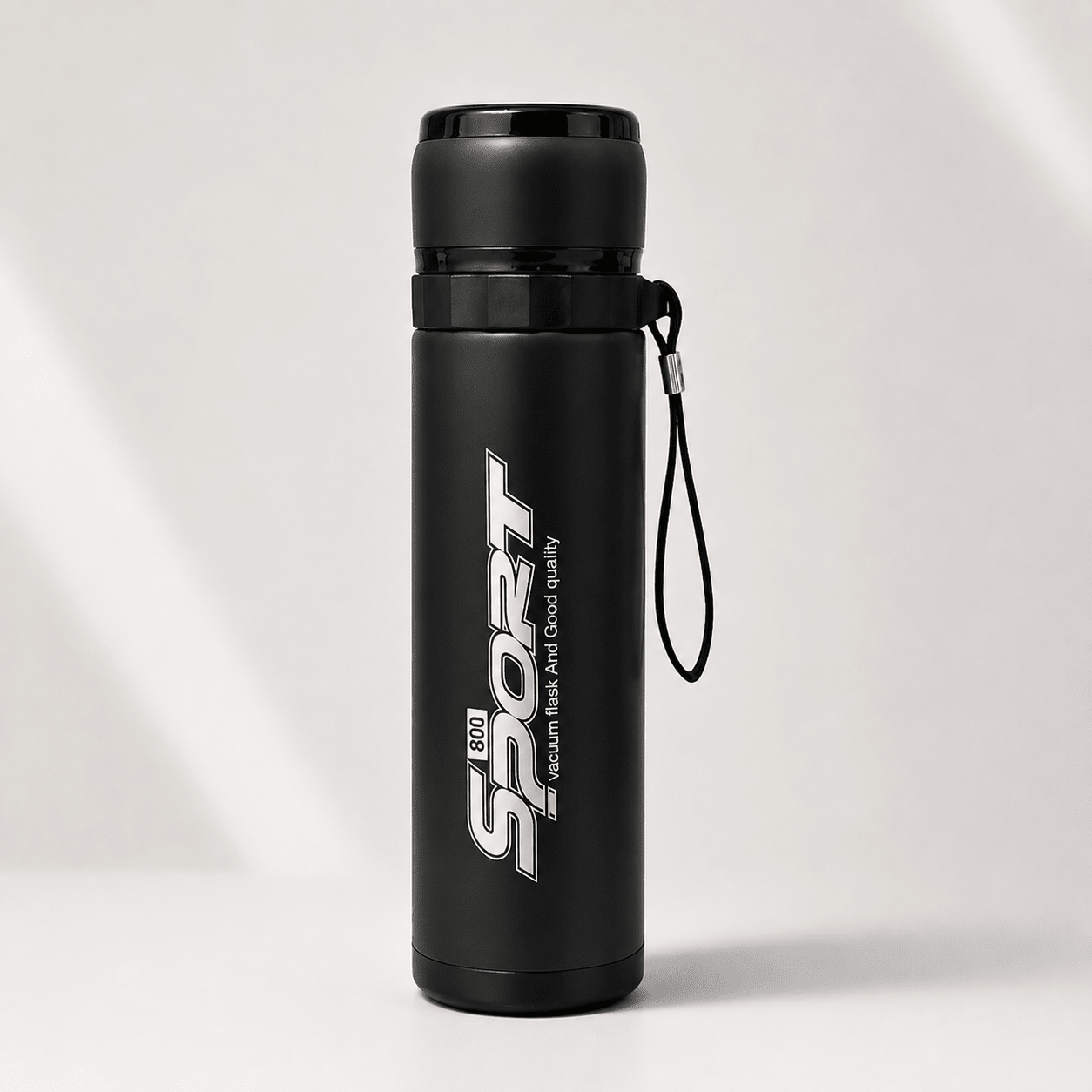Black Outdoor Sports Vacuum Flask - Win Bachat