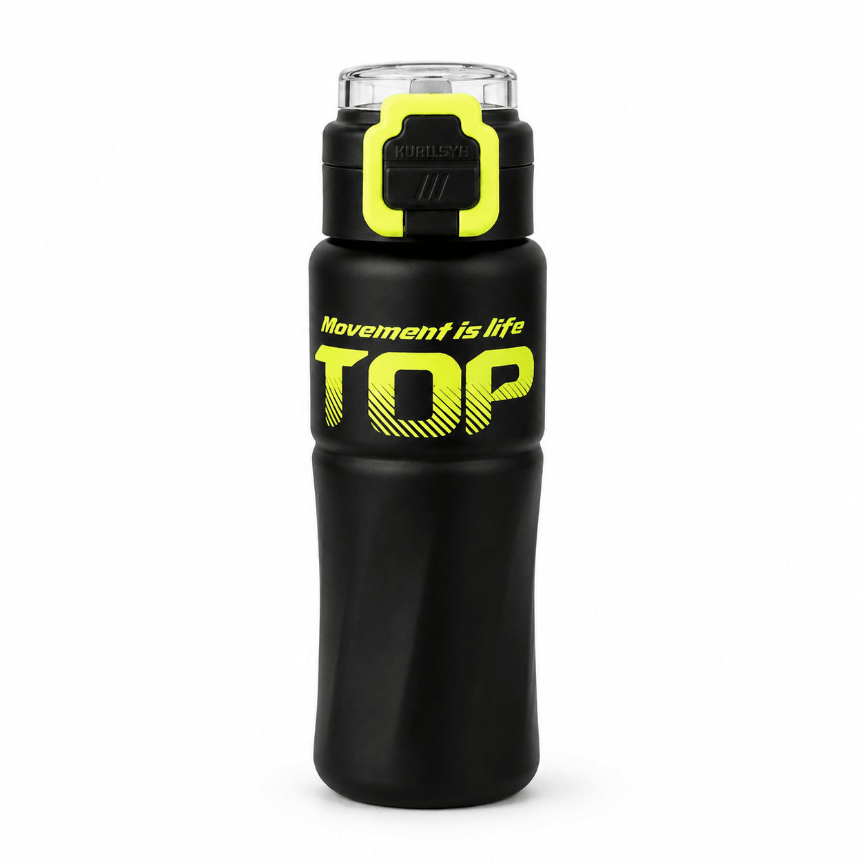 Black Sport Flip Lock Bottle - Win Bachat