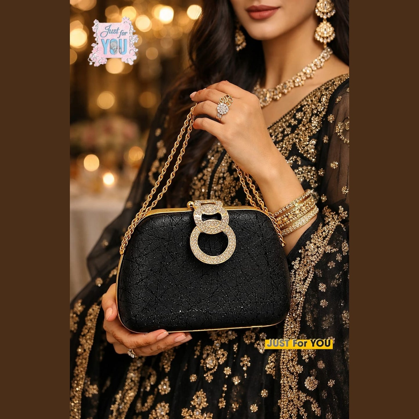 BRIDAL CLUTCHES FOR WEDDING FUNCTIONS - HB019 - 3 - Win Bachat