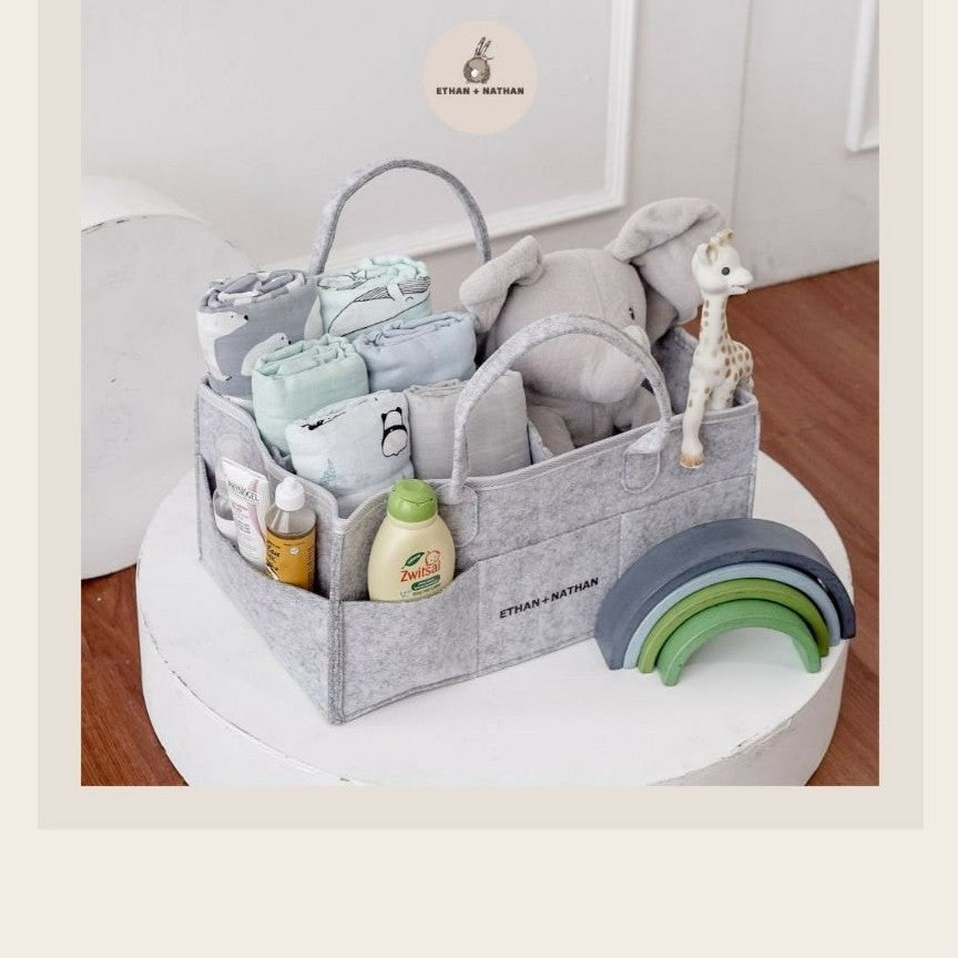 Caddy Organiser – Sturdy 3mm Thick Portable Baby Diaper Bag For Storage - Win Bachat