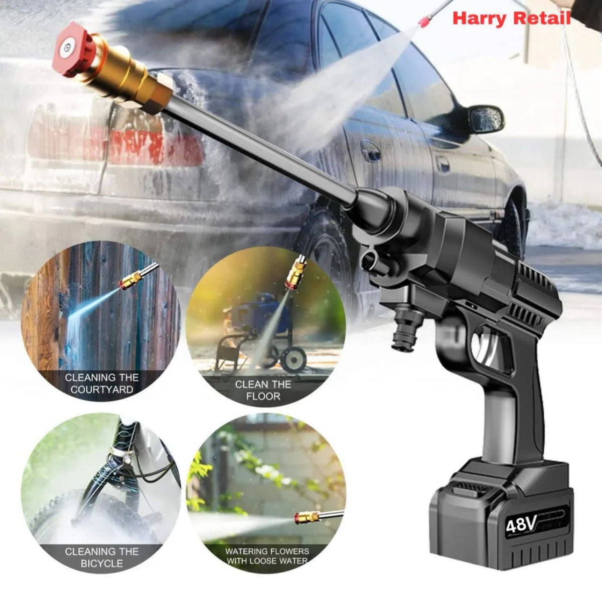 CAR WASHER GUN SINGLE BATTERY - Win Bachat