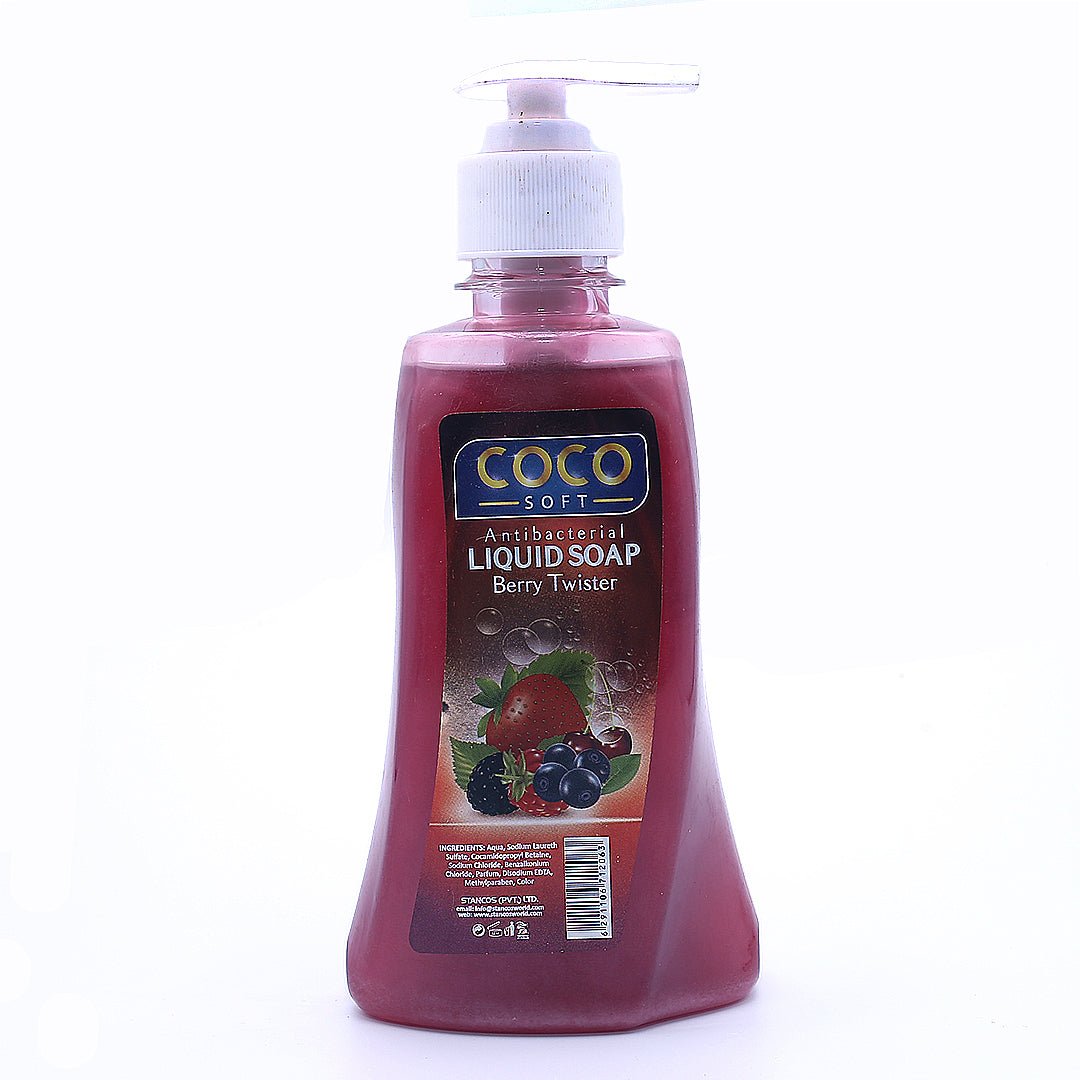 COCO SOFT Antibacterial Liquid Soap (Berry Twister) - 325 ml - Win Bachat