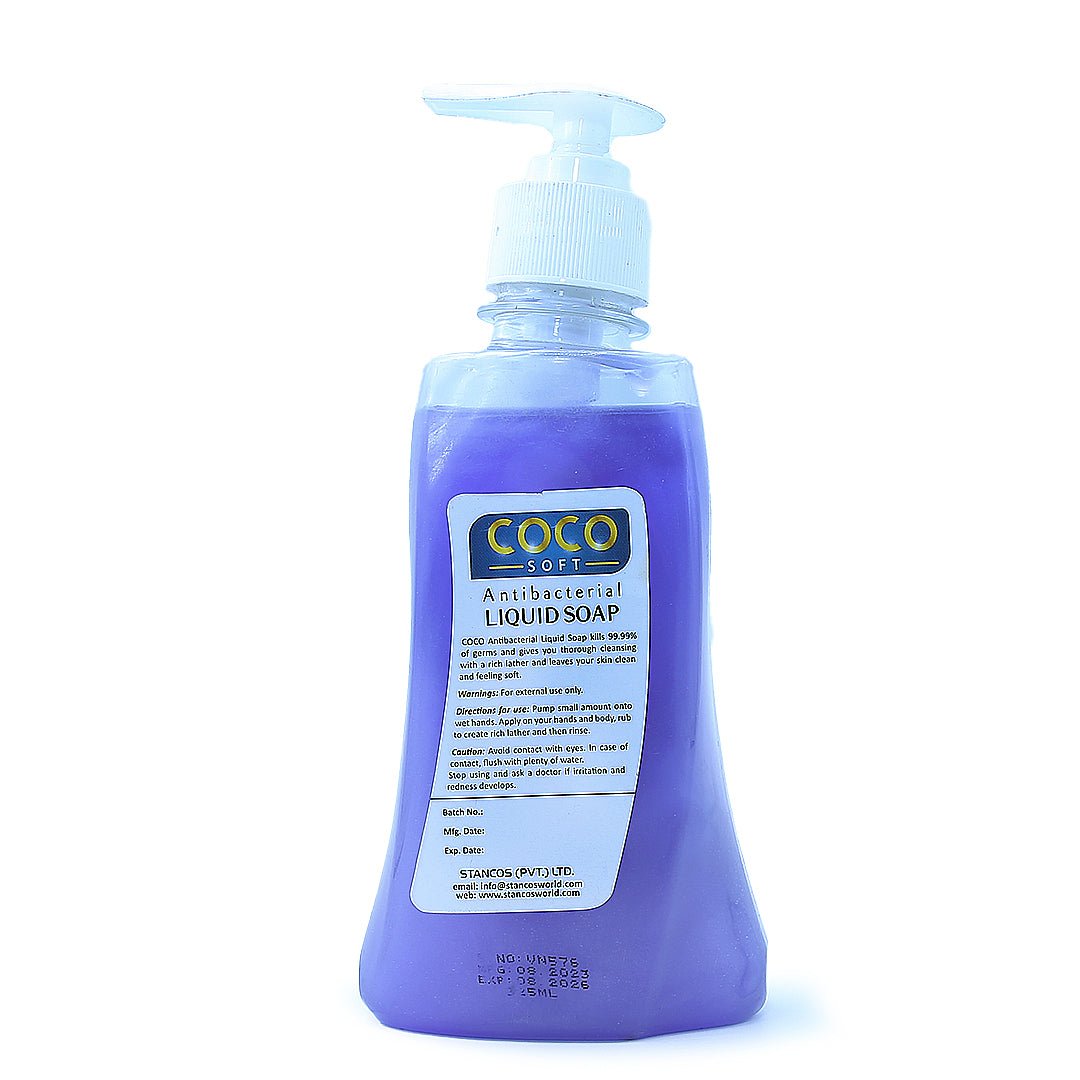 COCO SOFT Antibacterial Liquid Soap (Egypt Violet) 325 ml - Win Bachat