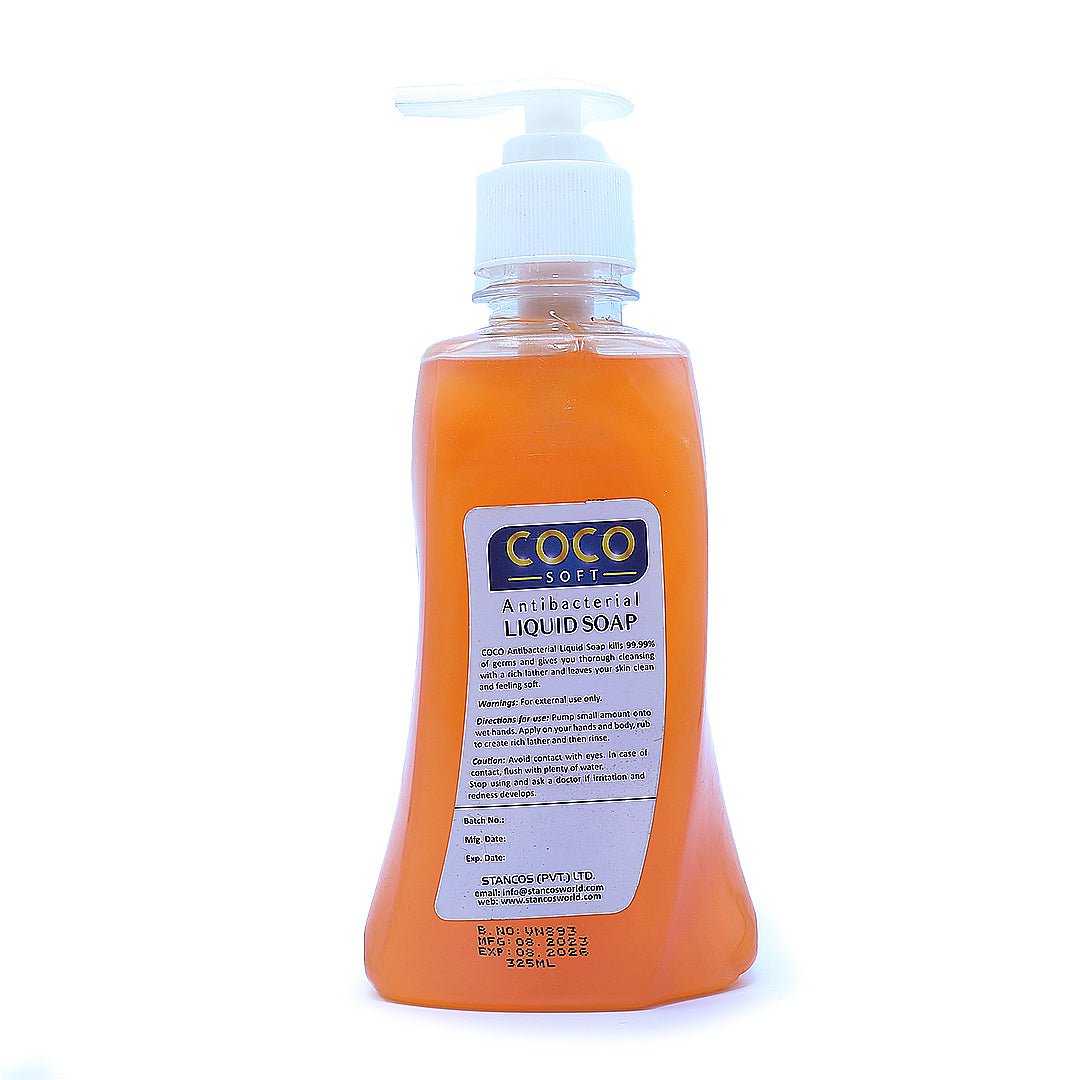 COCO SOFT Antibacterial Liquid Soap (Peach & Apricot Pie) 325 ml - Win Bachat