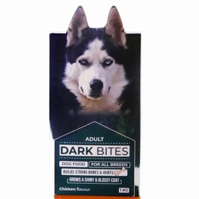 DARK BITES DRY DOG FOOD (CHICKEN FLAVOR) - 1 KG - Win Bachat
