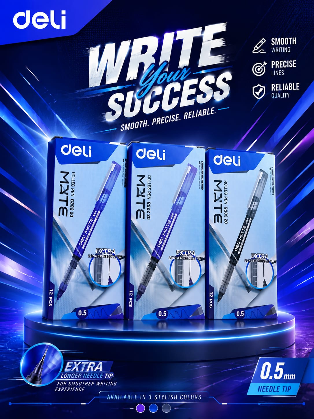Deli Mate Roller Pen Each - Win Bachat