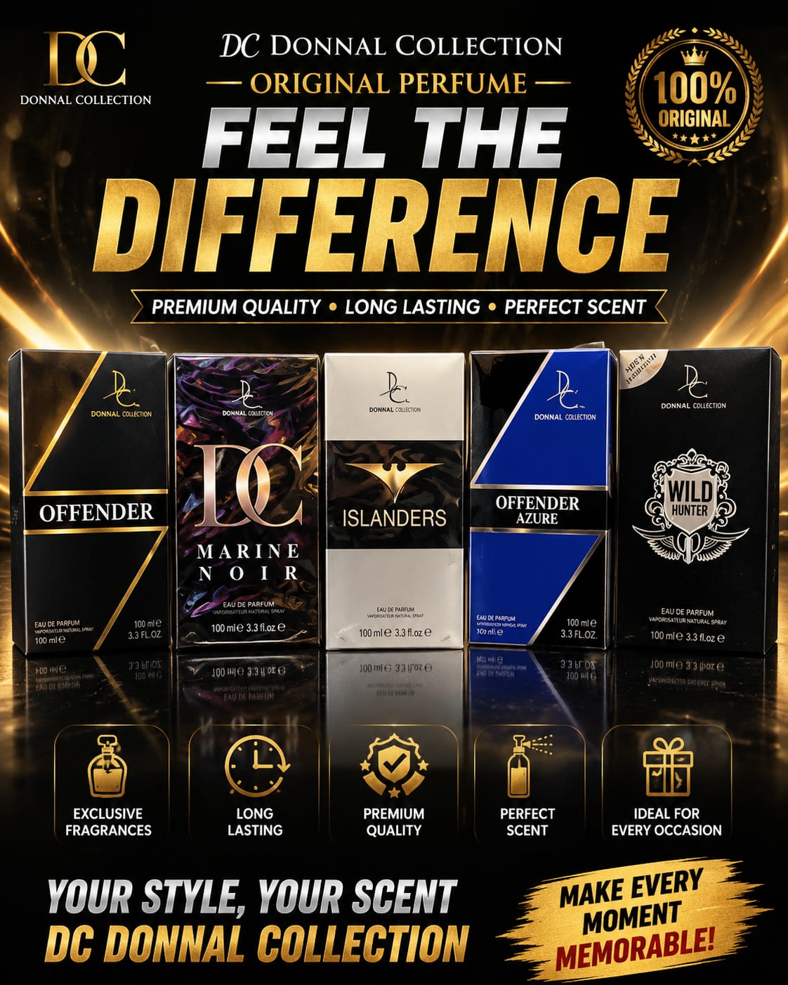 Dorall Collection Men's Perfume 100ml - On My Mind - Win Bachat