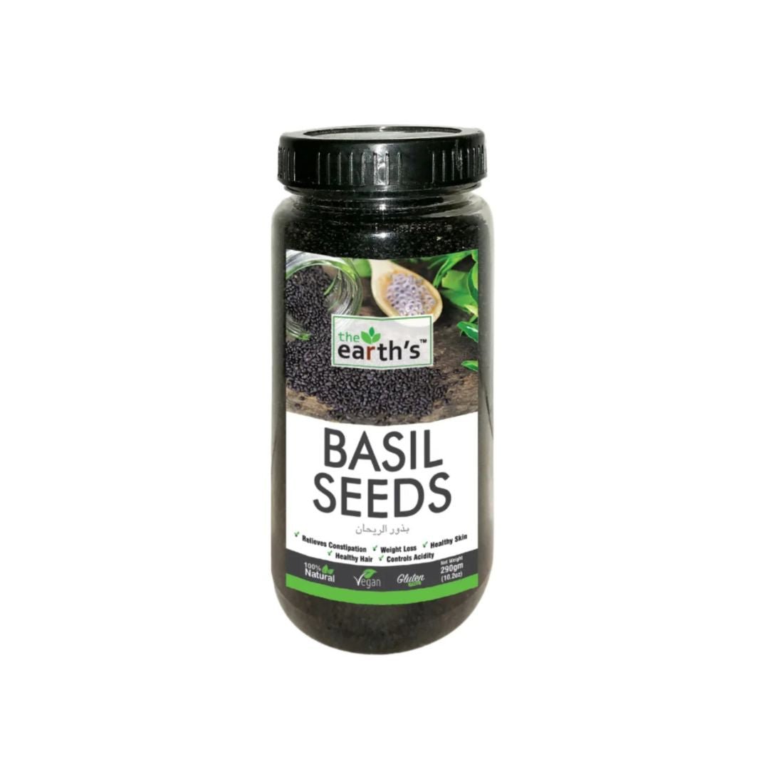 Earth's Basil Seeds 290gm Jar - Win Bachat