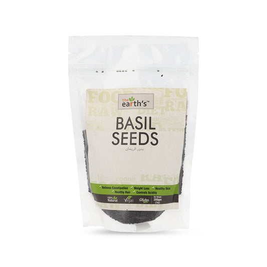 Earth's Basil Seeds Gluten Freeree 200gm - Win Bachat