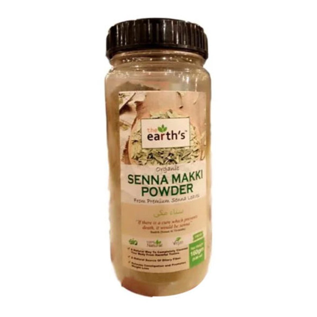 Earth's Senna Makki Powder Organic Jar 160gm - Win Bachat