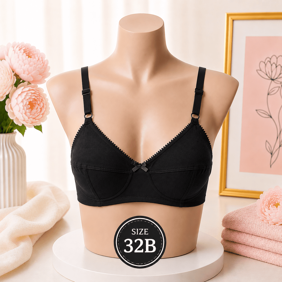 Everyday Comfort Cotton Bra - 32B - Win Bachat