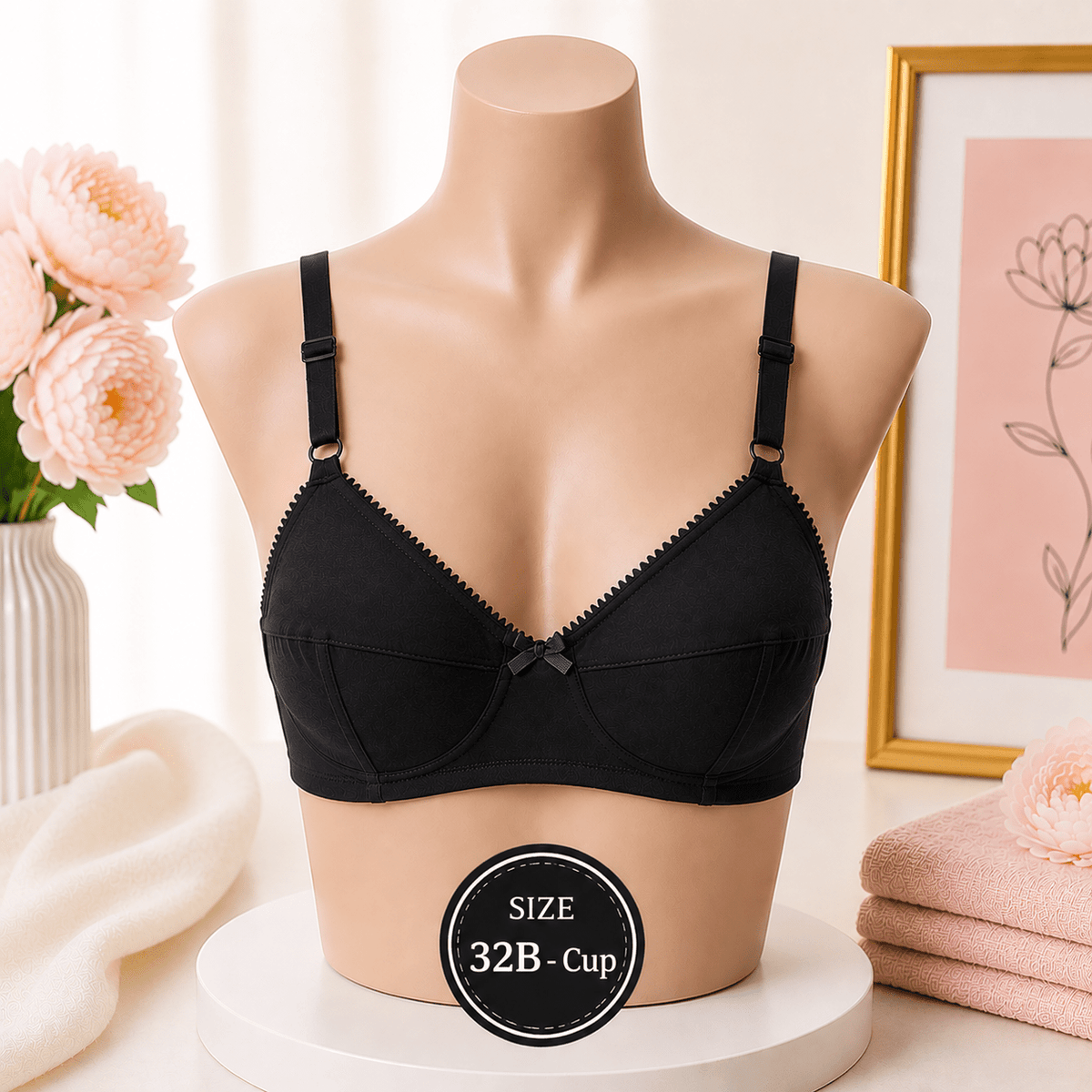 Everyday Comfort Cotton Bra (32B Cup) - Win Bachat