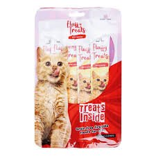 FLUFFY CAT CREAMY TREAT IN BEEF 15G X 5 STRIP - Win Bachat