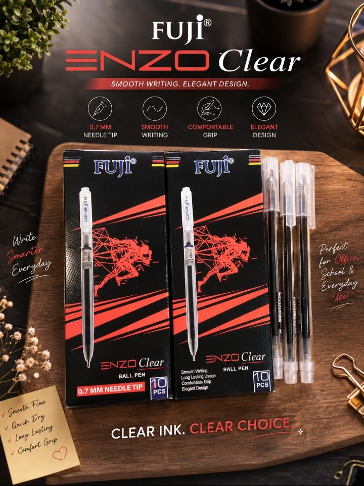 Fuji Enzo Clear Ball Pen 10S - Win Bachat