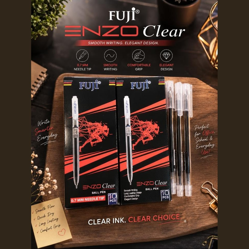 Fuji Enzo Clear Ball Pen 10S - Win Bachat