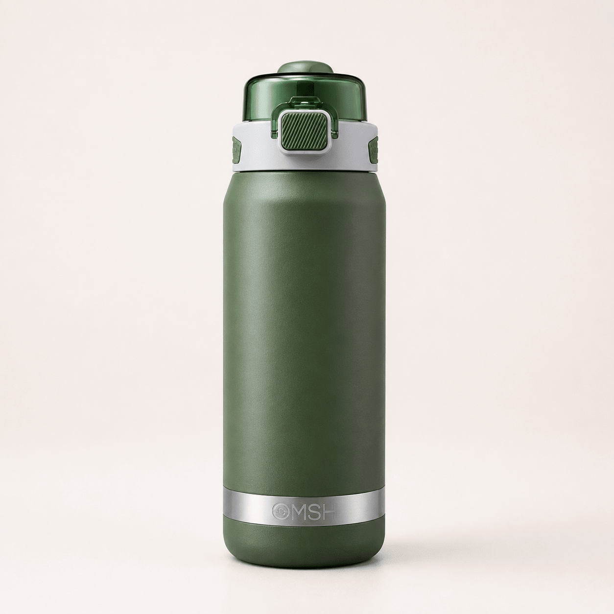 Green Lock Lid Vacuum Bottle - Win Bachat
