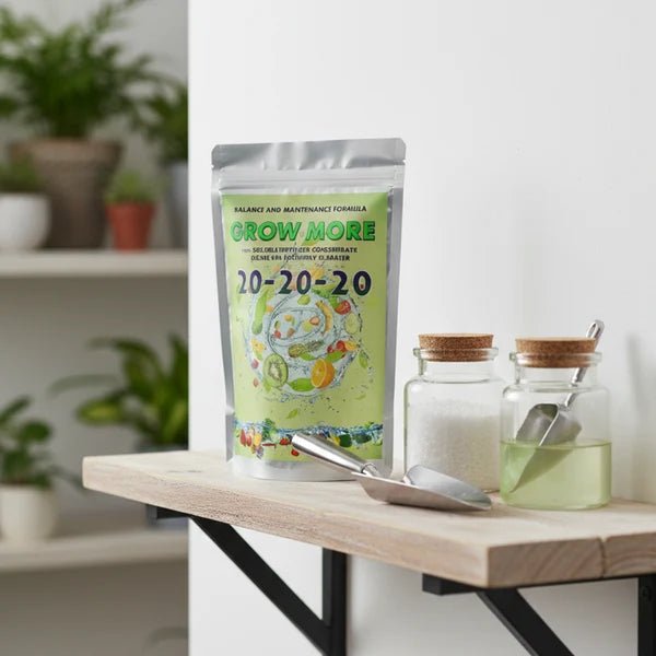 Grow More NPK 20-20-20 Water-Soluble Fertilizer 500g - Win Bachat