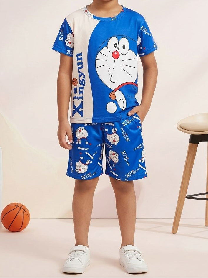 KIDS NIGHT FOR BABA WEAR SHIRT + SHORT - COTTON - Win Bachat