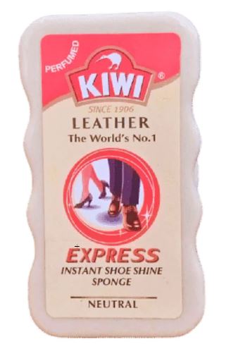 KIWI EXPRESS INSTANT SHOE SHINE SPONGE (NEUTRAL) - Win Bachat