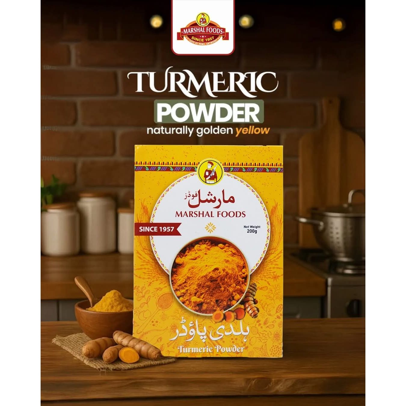 MARSHAL FOODS TURMERIC BOX - 100GM - Win Bachat