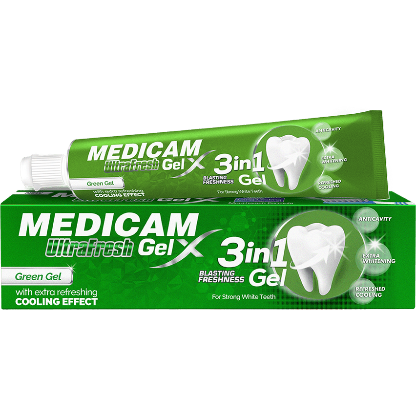 MEDICAM ULTRA FRESH 125G GREEN GEL - Win Bachat